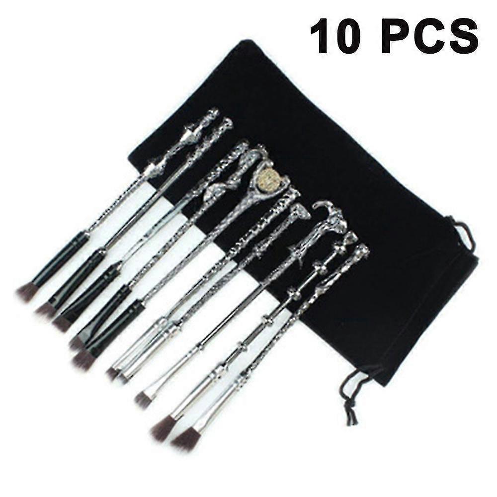 5-piece makeup brush metal makeup brush wizard wand