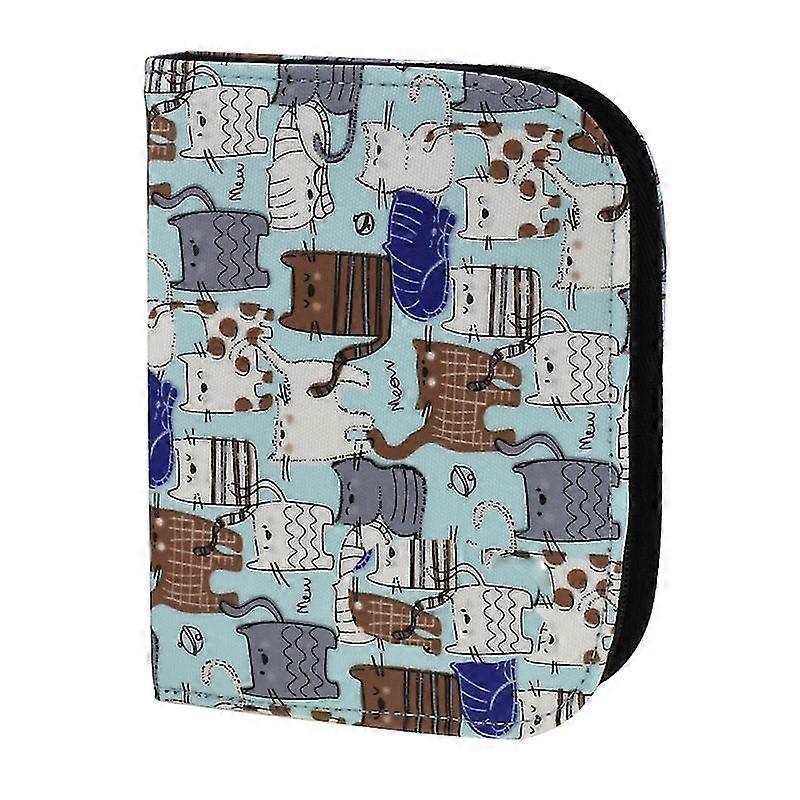 simple wool storage bag diy crochet storage organizer bag knitting yarn ball holder for protecting wool and prevent tangling(light blue)