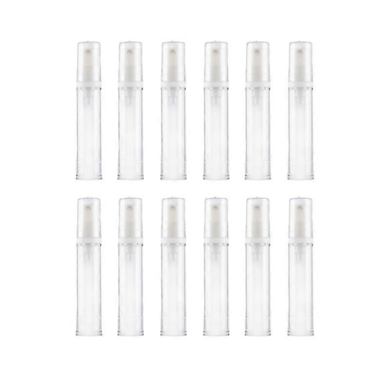 12pcs empty spray bottle subpackaging bottle sunscreen sprayer fine mist bottle press pump bottle (5ml white)