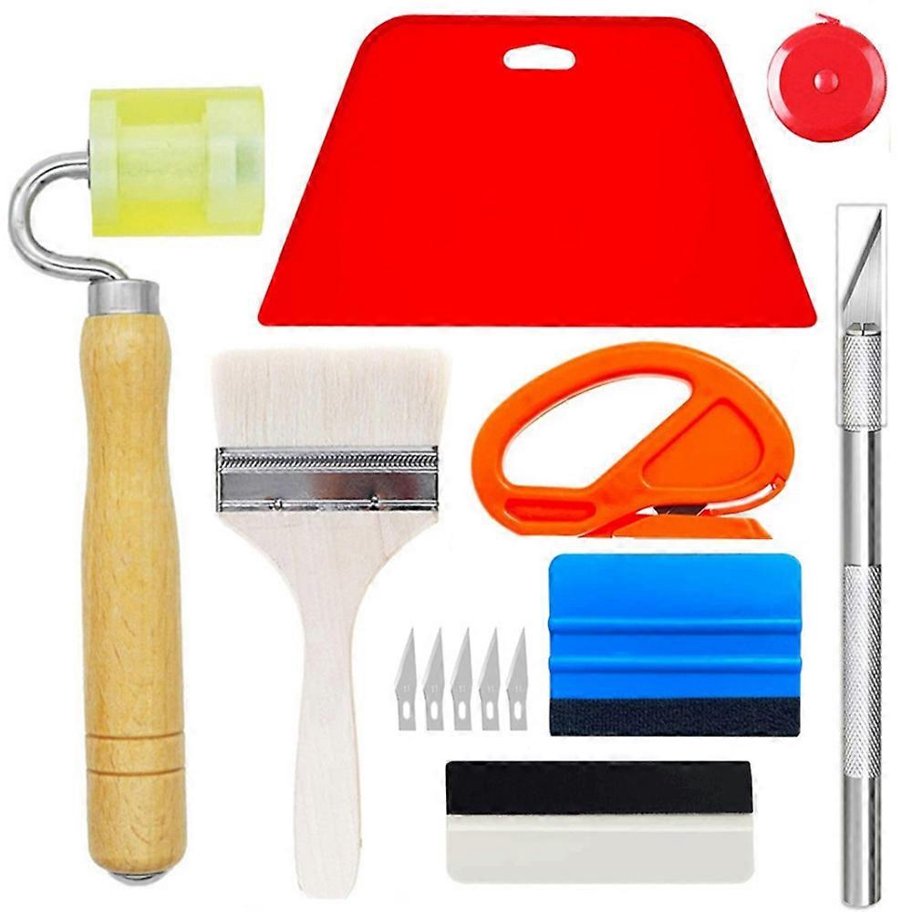 13Pcs Complete Wallpaper Kit Wallpaper Smoother for Wallpaper, Car Vinyl Wrap, Window Film Installa