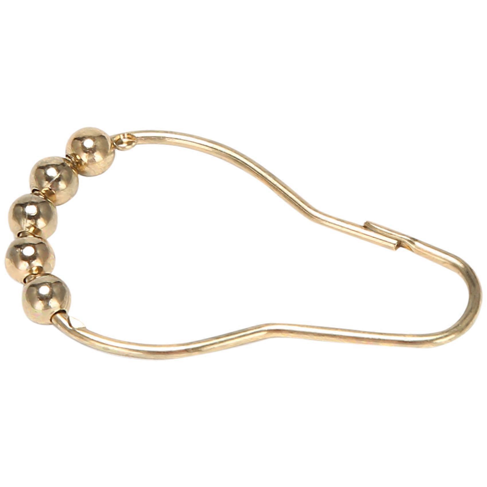 Easy Install Rustproof Shower Curtain Hooks Frictionless Stainless Steel - Easy Glide Shower Rings