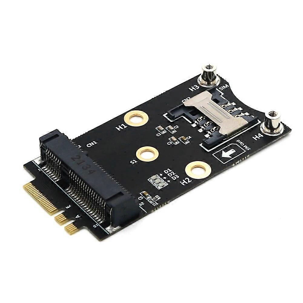 M2 Wifi Adapter Mini PCIE Wireless Network Card to M2 NGFF Key A+E Wifi Card Raiser with SIM Card Slot