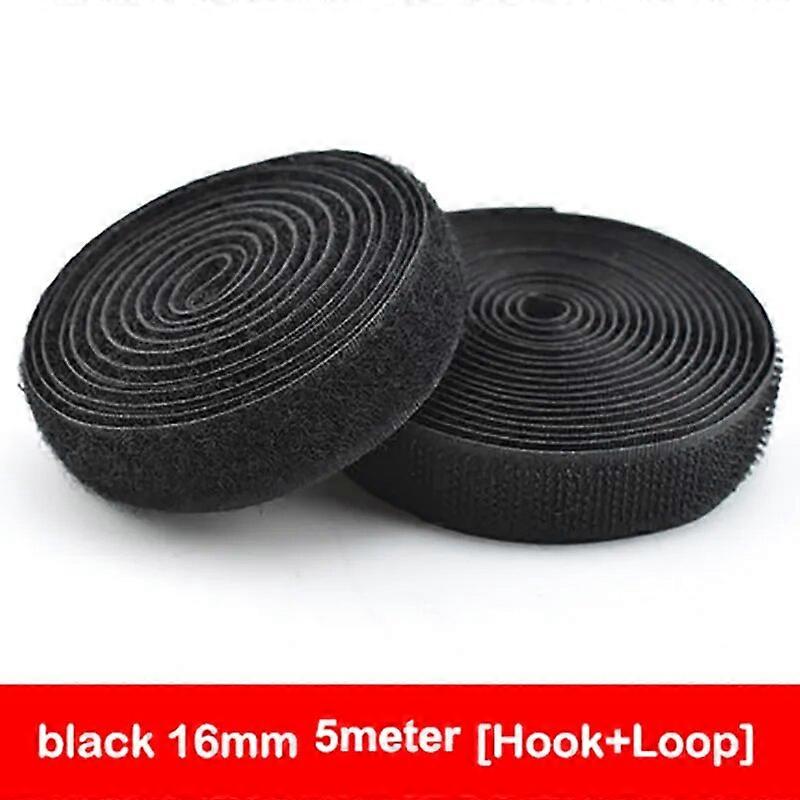 5Meter Sew on Hook And Loop Tape Non-Adhesive Fastener Tape Back Nylon Strips Fabric Fastener Sewing Accessorie 16/20/25/30/38mm