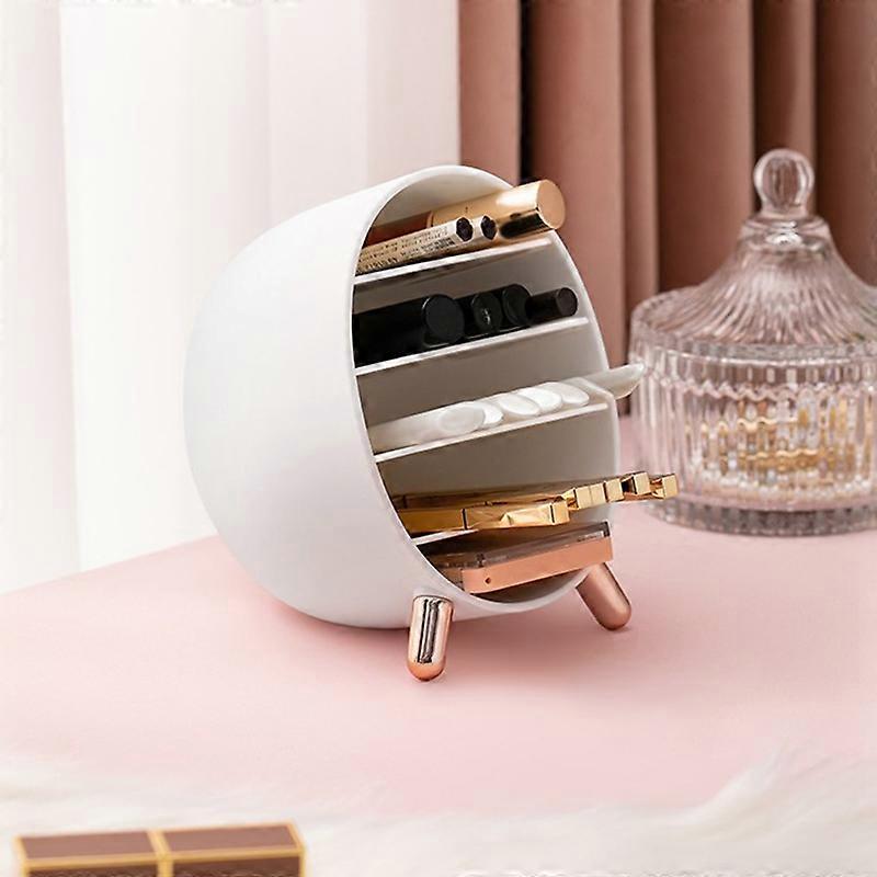 Makeup Storage Box Cosmetic Organizer Dust Proof Display Cases for Bathroom Vanity Countertop