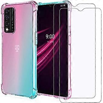 Revvl V+ 5G Phone Case for T-Mobile - 2pcs HD Screen Protector