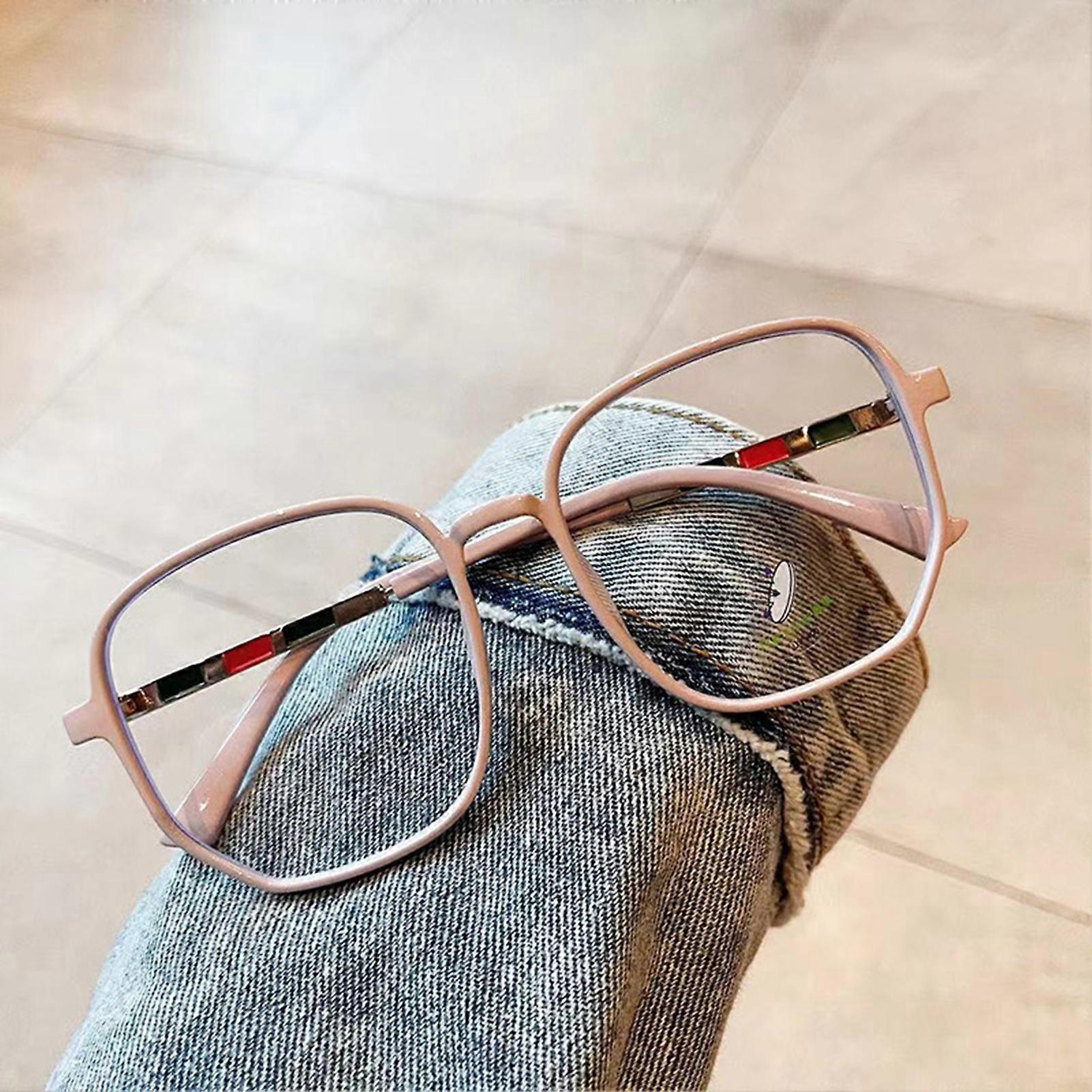 Vintage TR90 Anti Blue Glasses Anti Reflective Transparent Lens Eyewear Universal Frame for Men and Women