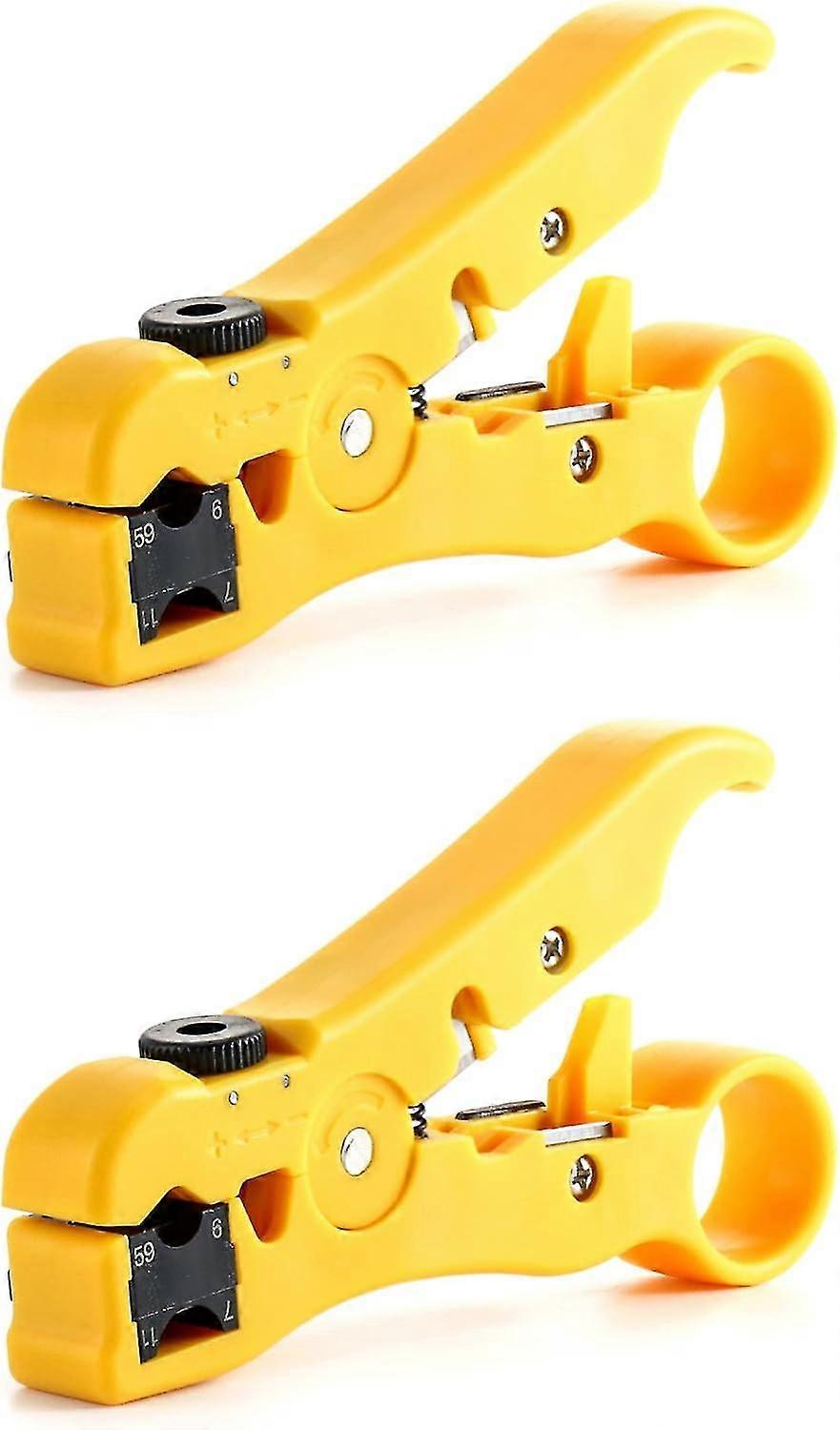 2 Pack Wire Stripping Tool , Universal Cable Cutter ,for Utp Cat5 Cat6 Cable Stripper