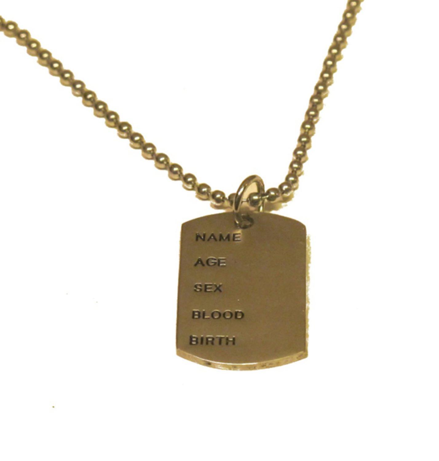Dog Tag Silver Necklace
