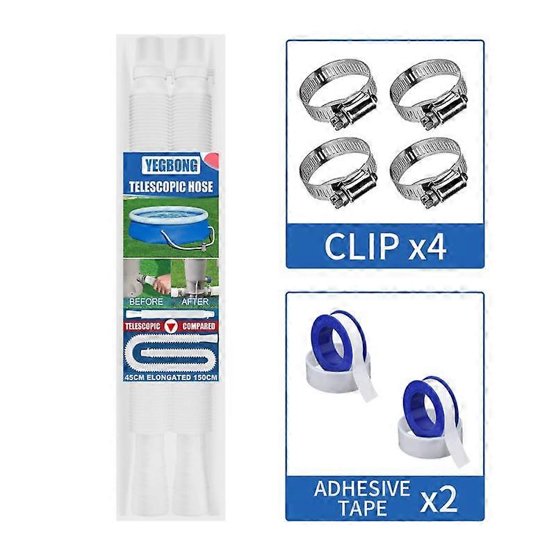 2 pcs Swimming Pool Replacement Swimming Pool Pump Replacement Hose Filter Pump Hose For Pool Pump Filter