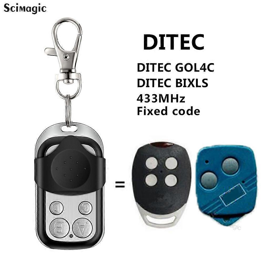 433MHz Garage Gate Remote Control DITEC Fixed Code GOL4C Rolling Code GOL4 BIXLG4 BIXLP2 BIXLS2 Opener For Garage Command