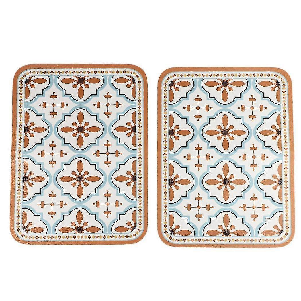 Retro Table Mat Insulation Table Mat -retro Blue 40cm