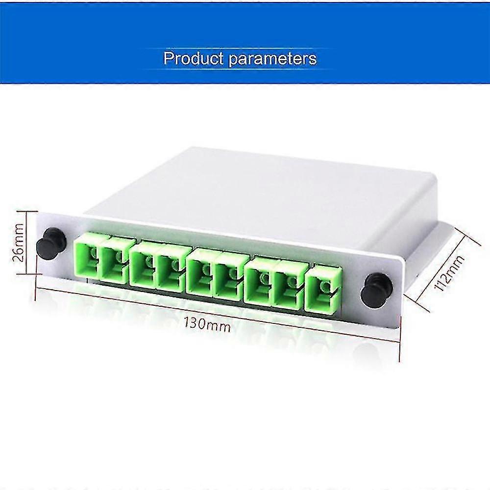 Sc Apc Plc 1x8 Splitter Fiber Optical Box Ftth Plc Splitter Box
