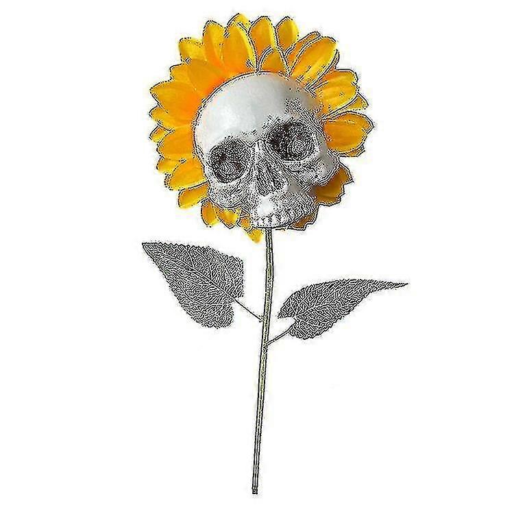 Halloween Sunflower Skull Artificial Flower Decoration