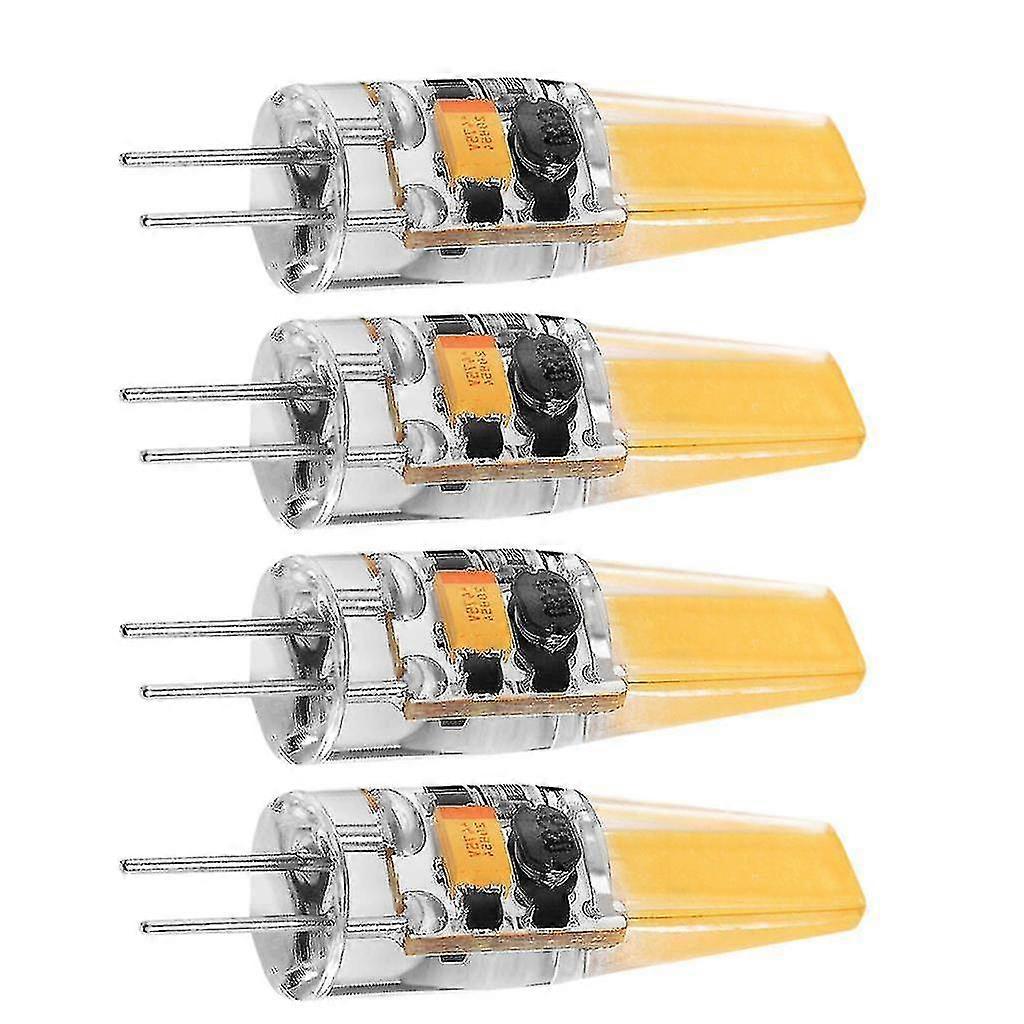 4x G4 3w Dimmable Cob Led Bulb 220v Glass Silicone