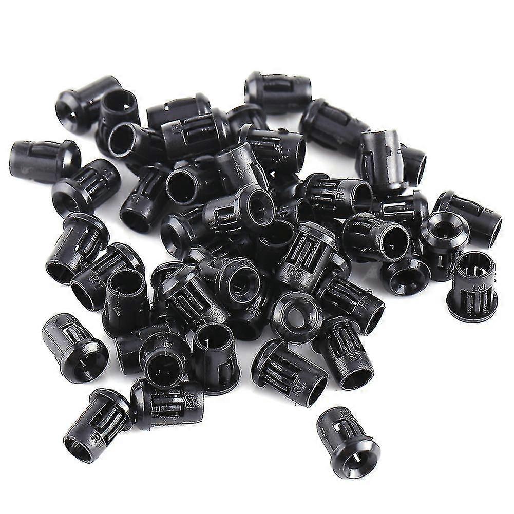 3mm LED 50Pcs Lamp Socket Diode Holder Nylon Black Clip Bezel Mount Useful