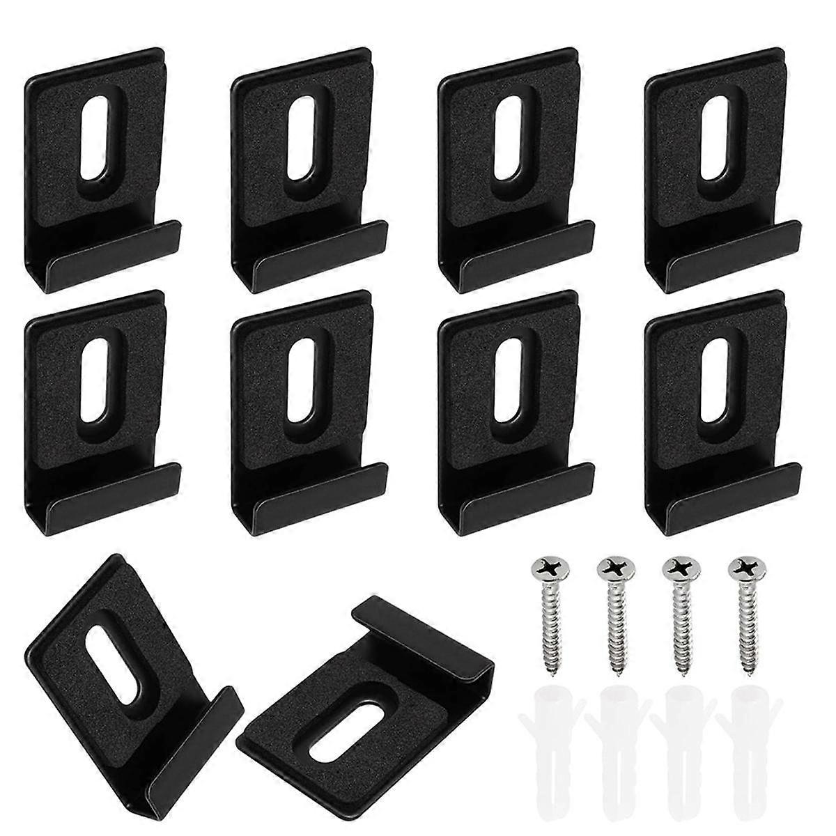 10pcs Heavy Duty Mirror Hanging Kit, Heavy Mirror Mounting Hardware Mirror Clips for Wall Mounting,