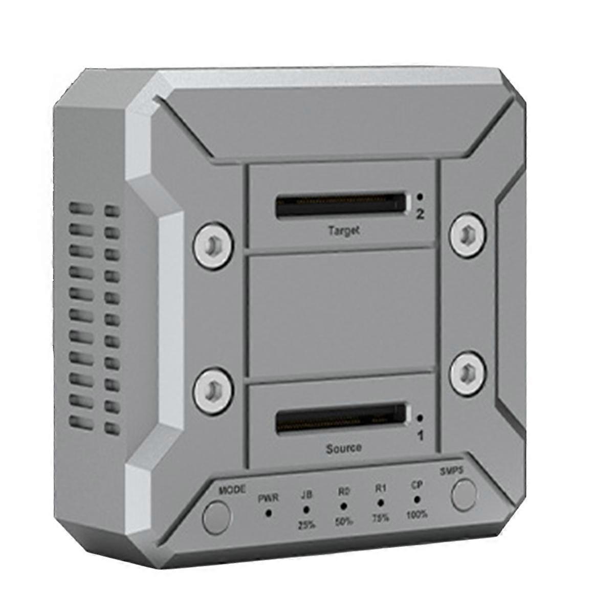 Dual Bay M.2 NVMe/NVMe SSD Hard Disk RAID10 Docking Station Offline Clone M.2 SSD Duplicator Fan Co