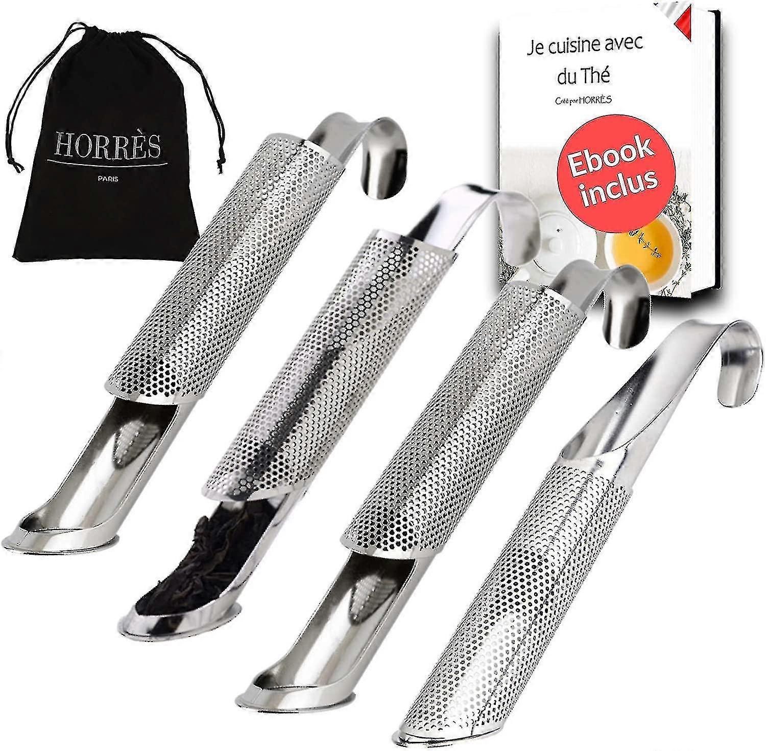 4 Pcs Stainless Steel Tea Infusers With Fine Mesh Filter | Pipe Diffuser
