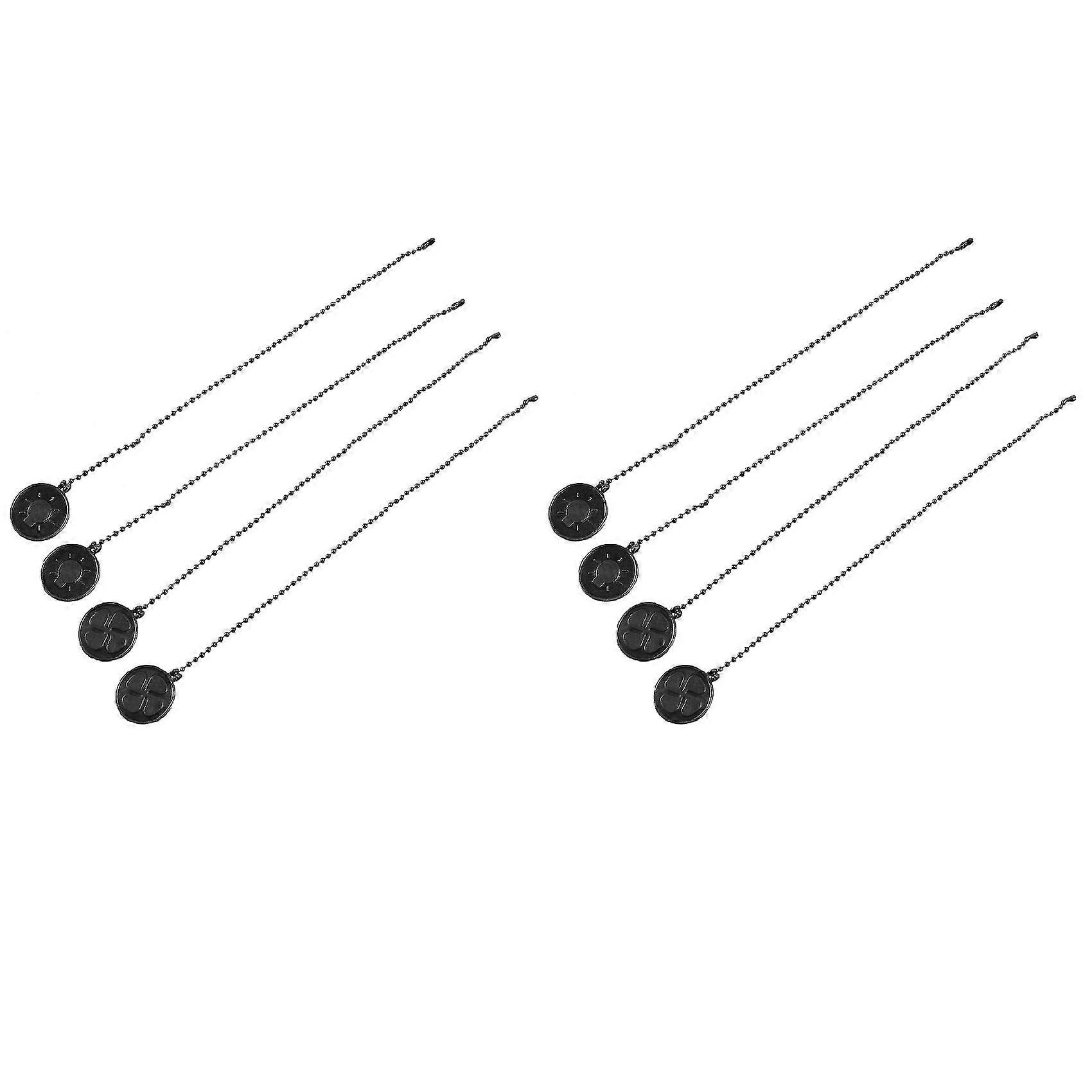 Ceiling Fan Pull Chain Set, 8 Pieces Bulb And Fan Pattern Pull Chain Extension Fan Pull Chain Penda