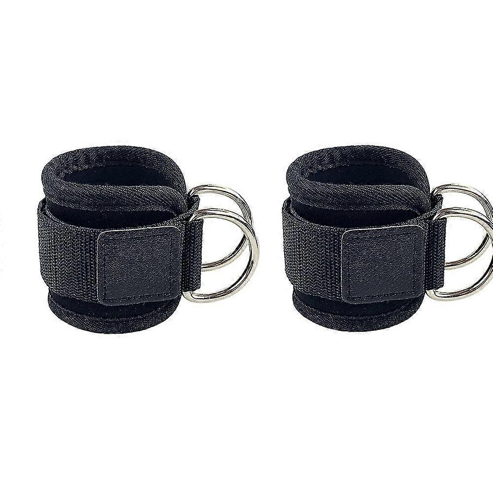 Ankle Strap For Cable Machines For Kickbacks,leg Extensions(2 Pcs, Black)