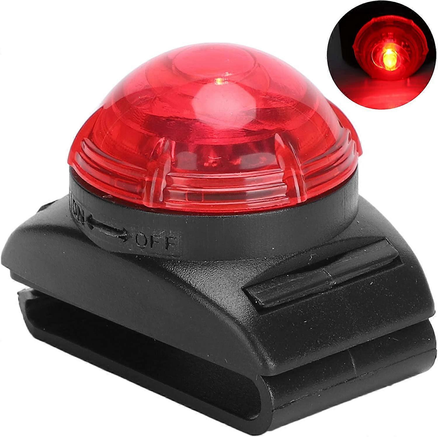 Pet LED Light,Waterproof Luminous Warning Lamp with Clip(Red)