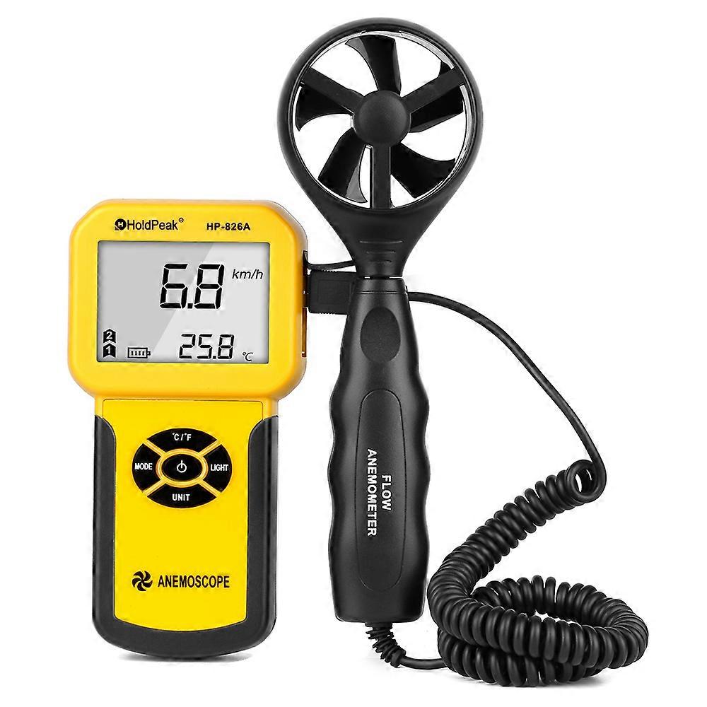 Redkid HoldPeak Anemometer Digital Wind Speed Temperature Air Volume Wind Chill Tester 0~30ms Anemom