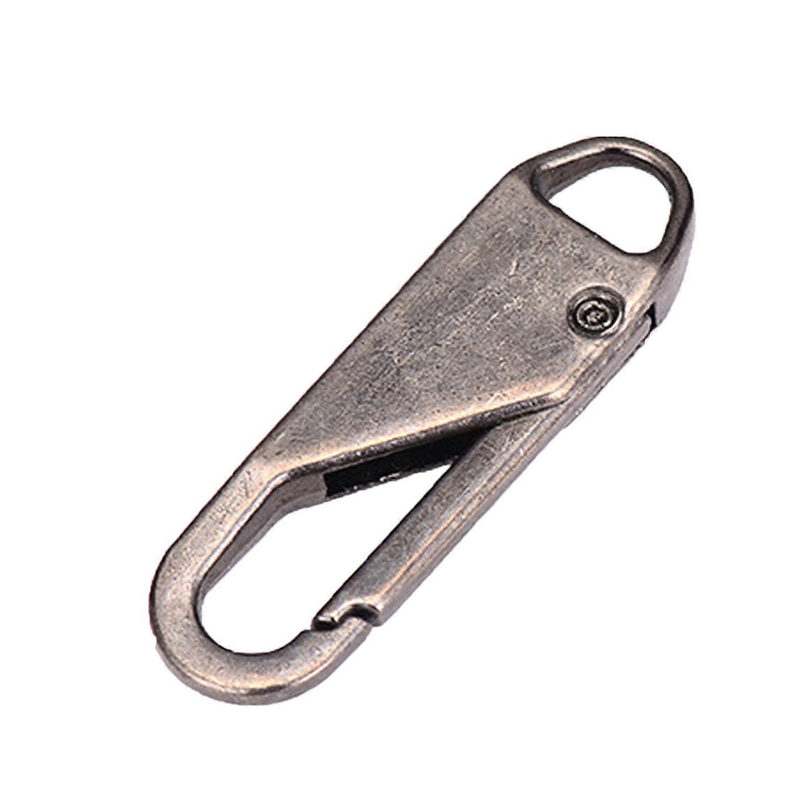 (Jonathan) Removable Pull Tab Zipper Head Universal Universal Fit Metal Zipper Lock Head