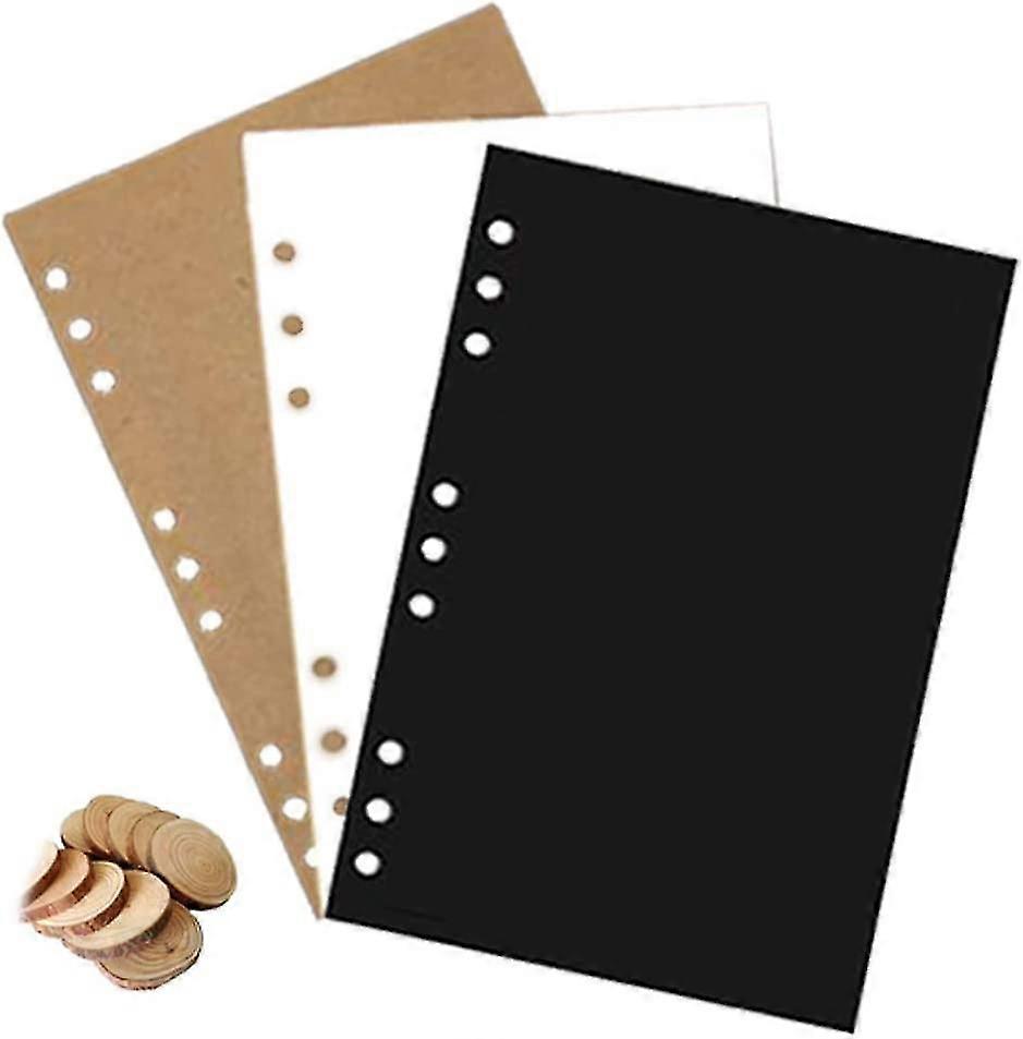 Notebook Refill 6 Hole Insert Leaf Diary With Refillable Pages For 6-ring Flipchart Travel Diary Organiser Sketchbook, Unlined