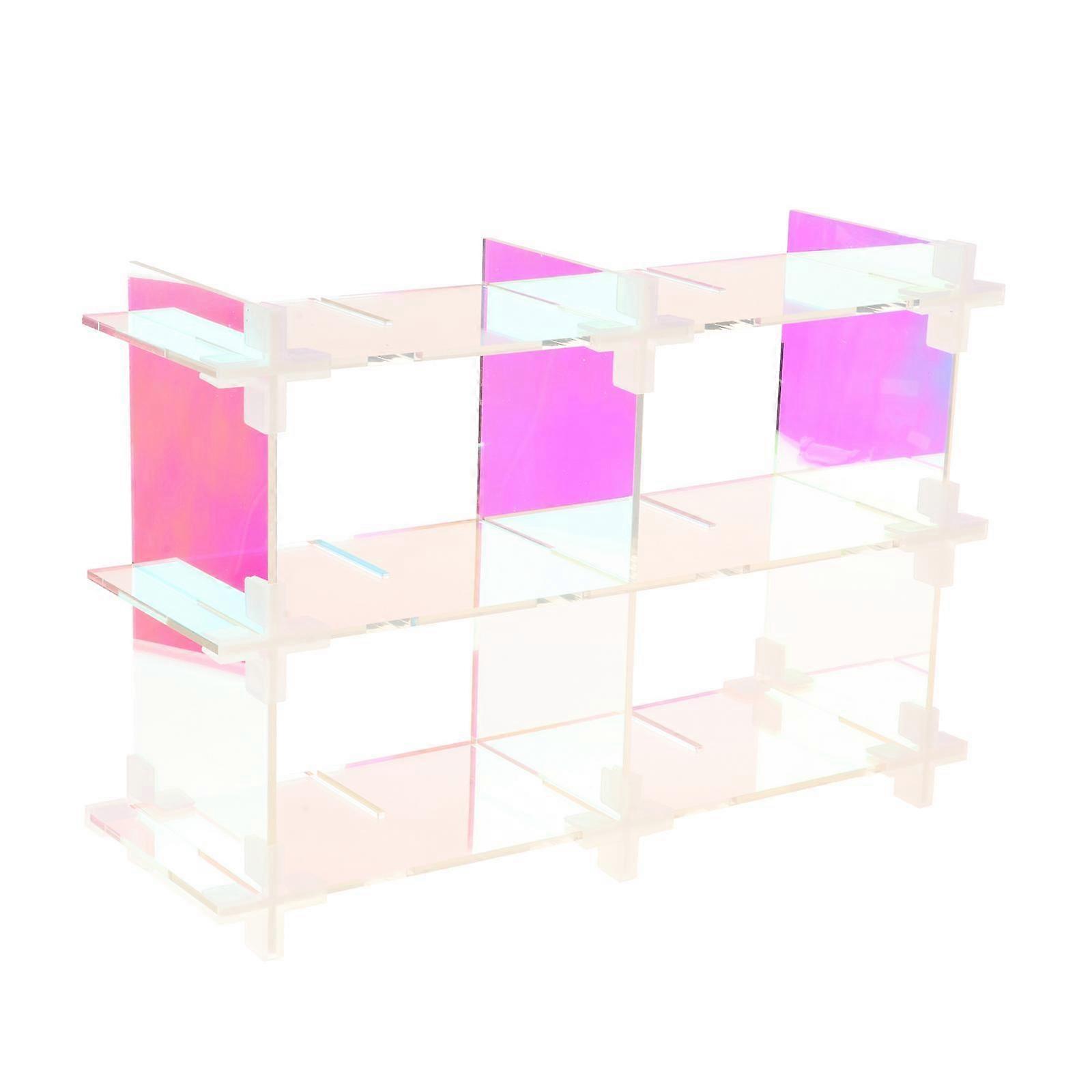 Acrylic Storage Rack Standing Shelf Bathroom Kitchen Storage Organization Multicolor