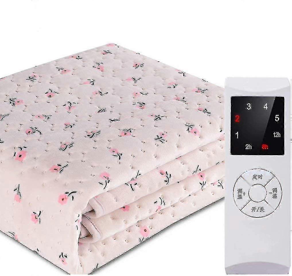 Super Soft Crystal Electric Blanket Dual Control Temperature Control And Auto Power Off Timer Function Overheat Protection Machine Washable
