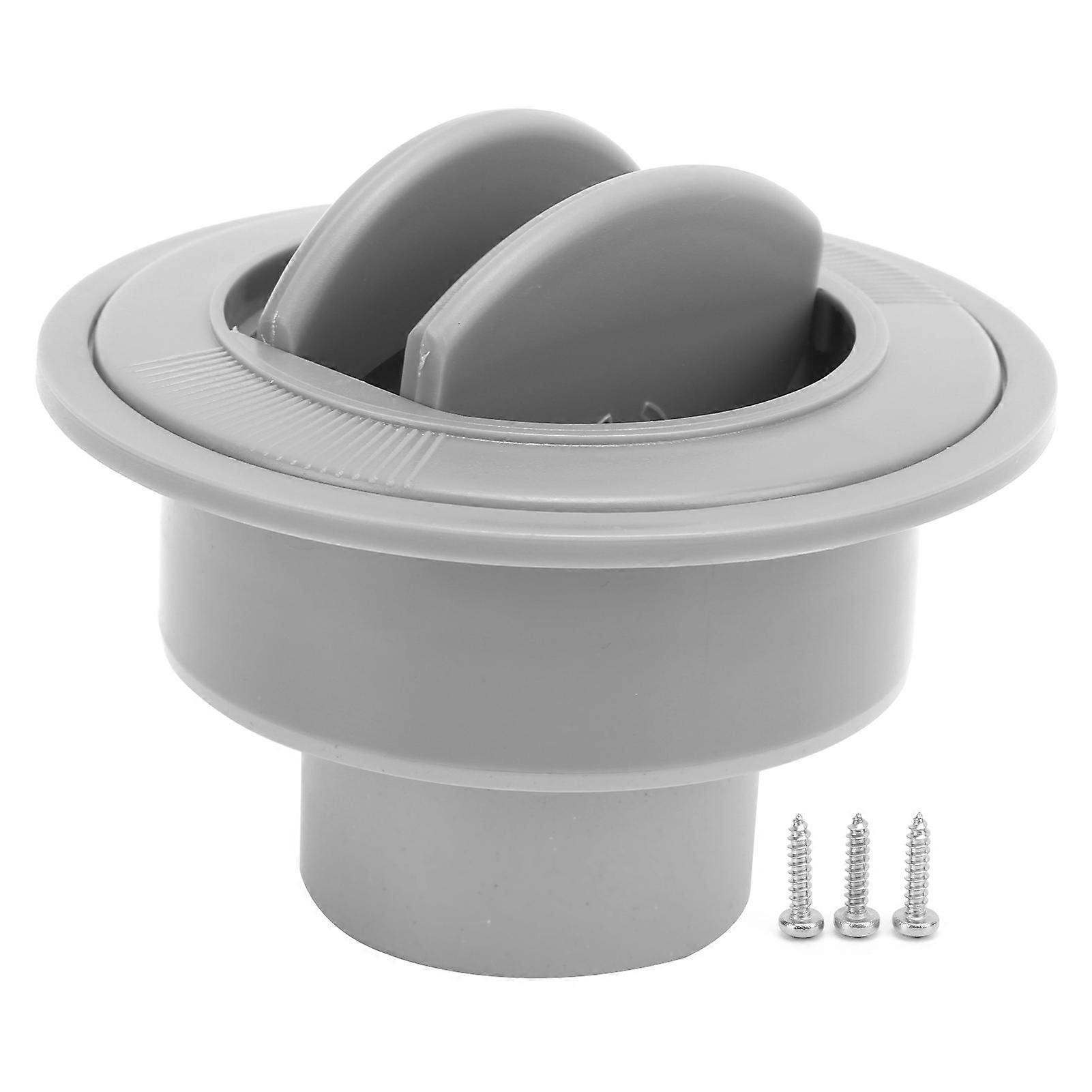 空调出风口 100/76/47mm 灰色圆形 ABS 通用房车船巴士车