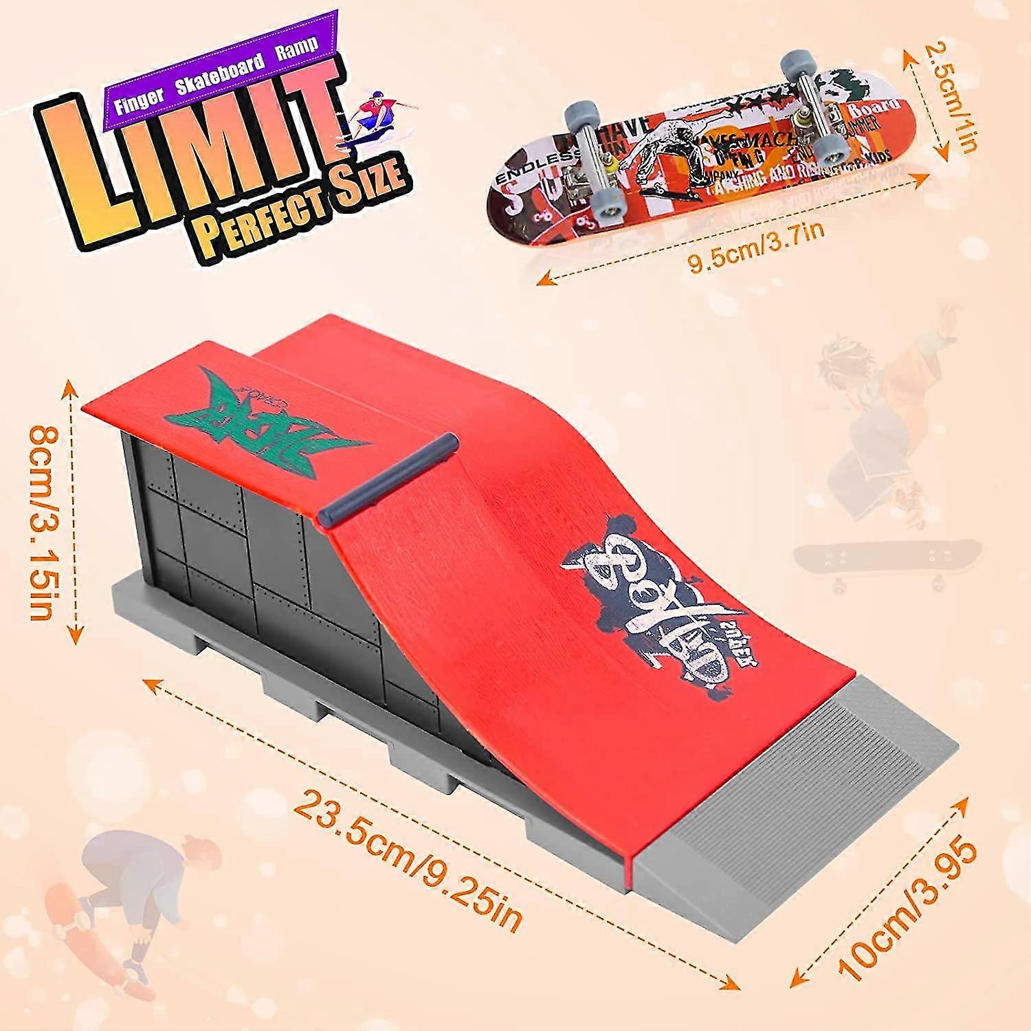 Fingerboard Mini Skateboard – Planche à Doigts 99x29x20 Mm – Bois – Tournevis Inclus – Cadeau Enfant/Ado