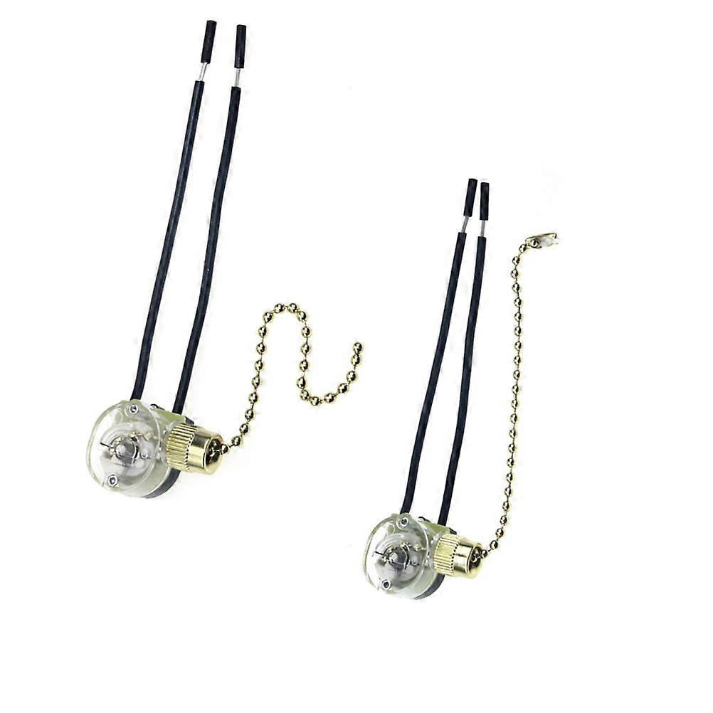 2PCS Practical Fan Pull Chain Ceiling Fan Light Lamp Replacement Pull Chain (Random Color)