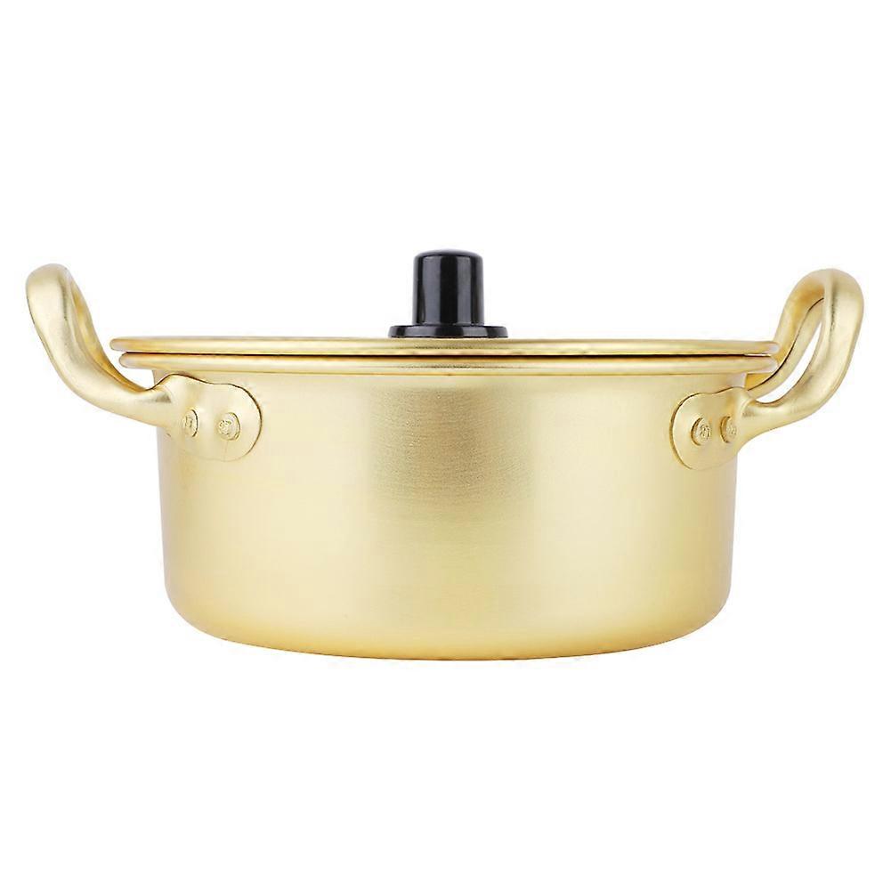 Marmite à nouilles ramen coréennes Marmite à nouilles instantanées en aluminium jaune coréen (16 cm)