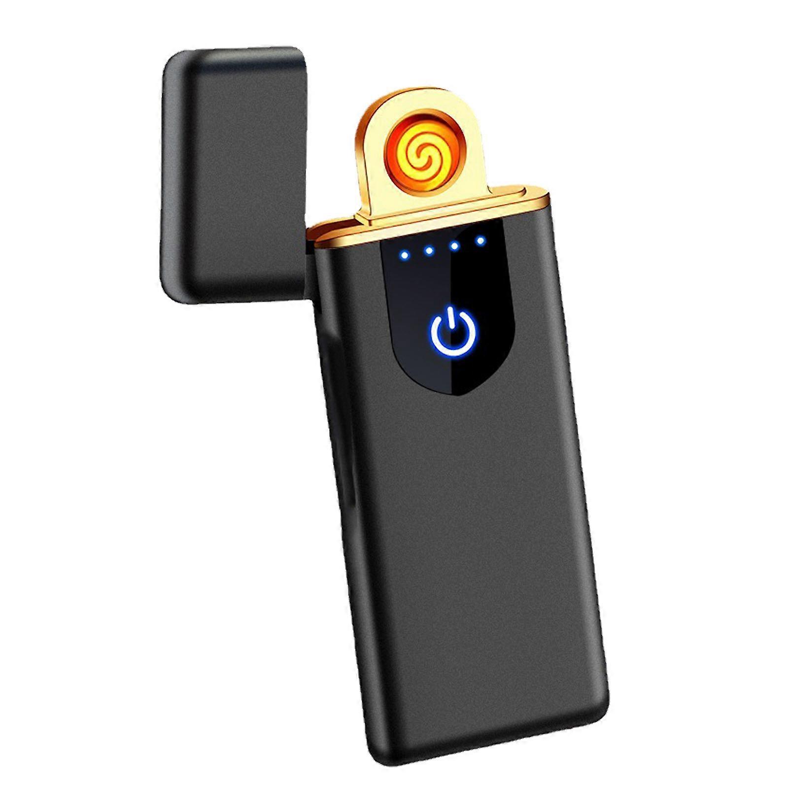 USB Rechargeable Cigarette Lighter Touch Screen Sensing Double Sided Ignition Electric Lighter