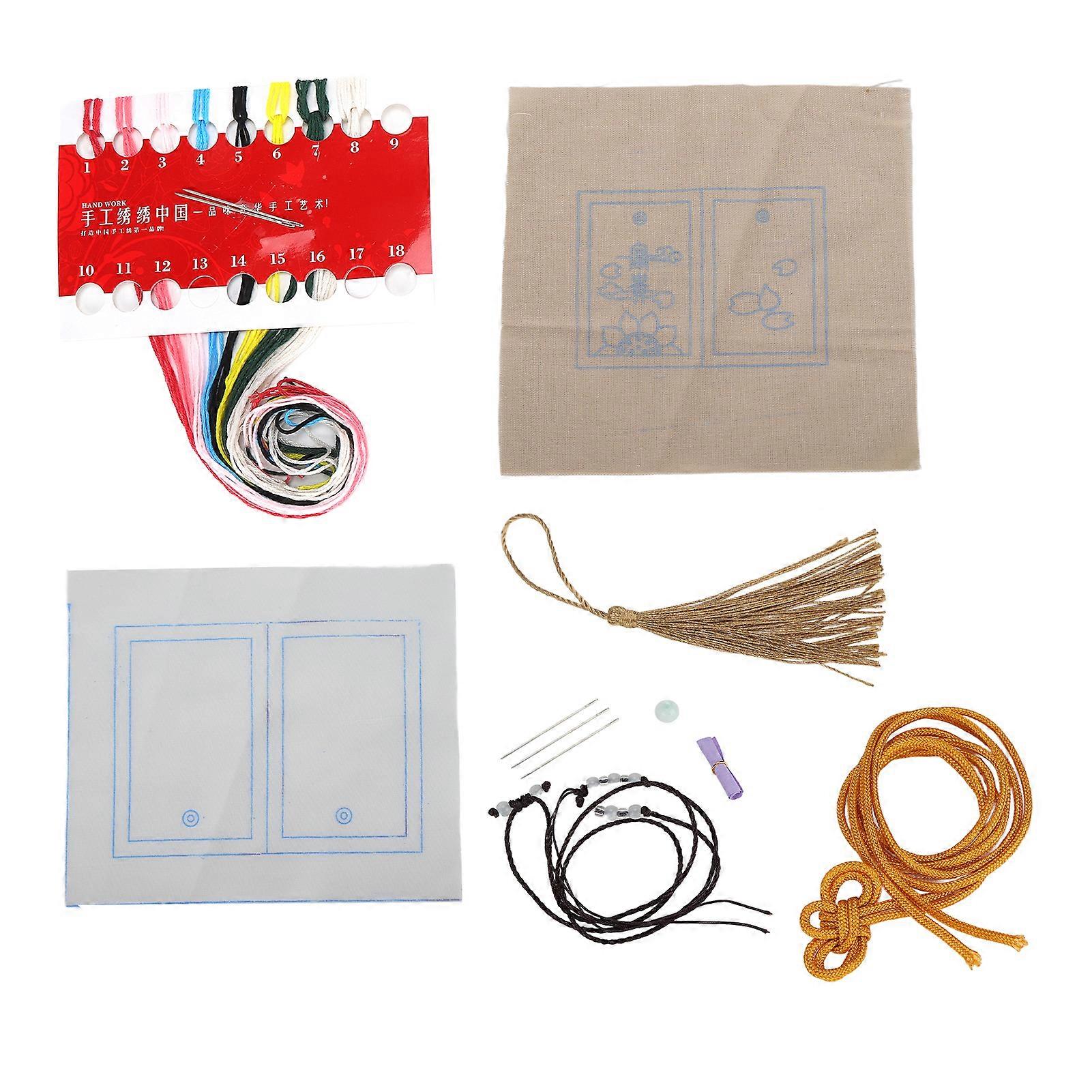 Embroidery Kit Handsewn Colorful Practical Light Simple Long Service Life Cross Stitch Kits for Craft Lovers Beginners