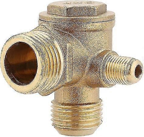 Brass Compressor Check Valve External Thread 90 Degrees 20*19*10mm
