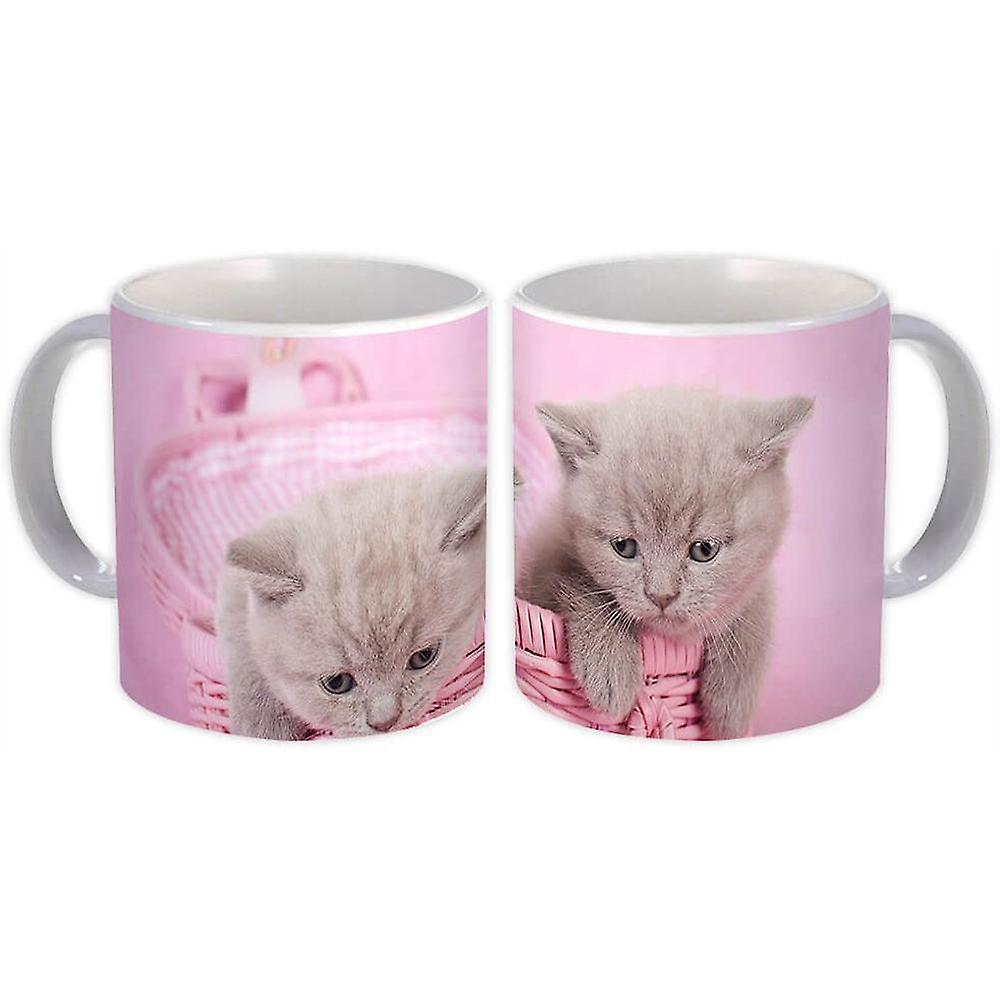 Geschenkbecher: Katzenkorb