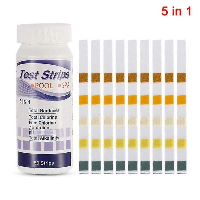 Swimming Pool Test Paper Residual Chlorine PH Value Alkalinity Hardness Test Strip New