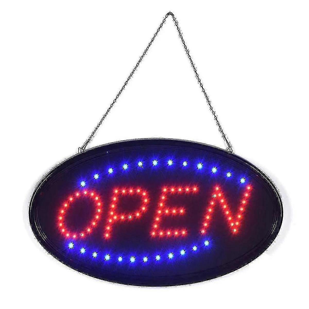 Led Store Open Sign Logo Advertising Light Board Shopping Mall Bright Animated Motion Neon Business Store Billboard