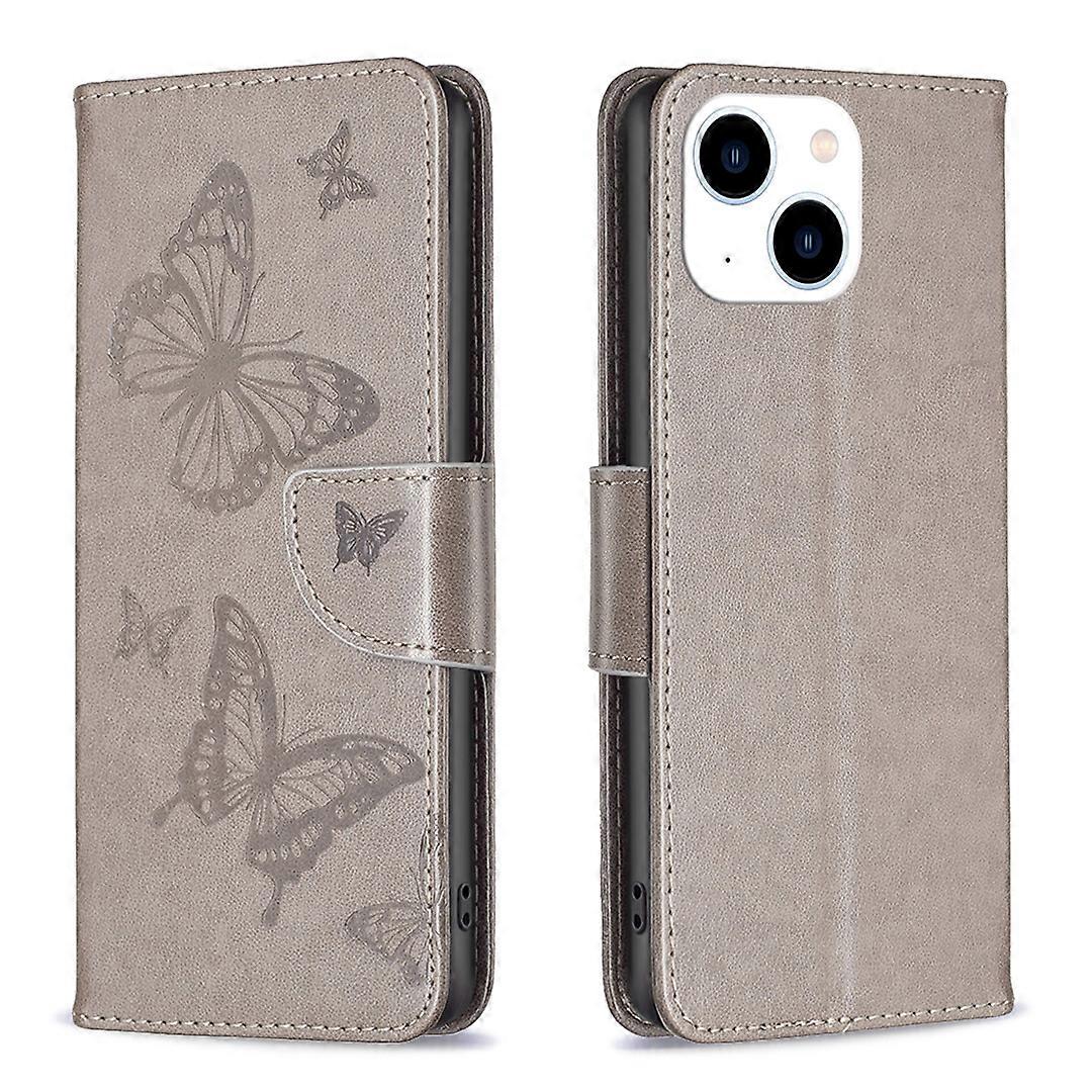 Butterflies Leather Phone Case For iPhone 15 Series
