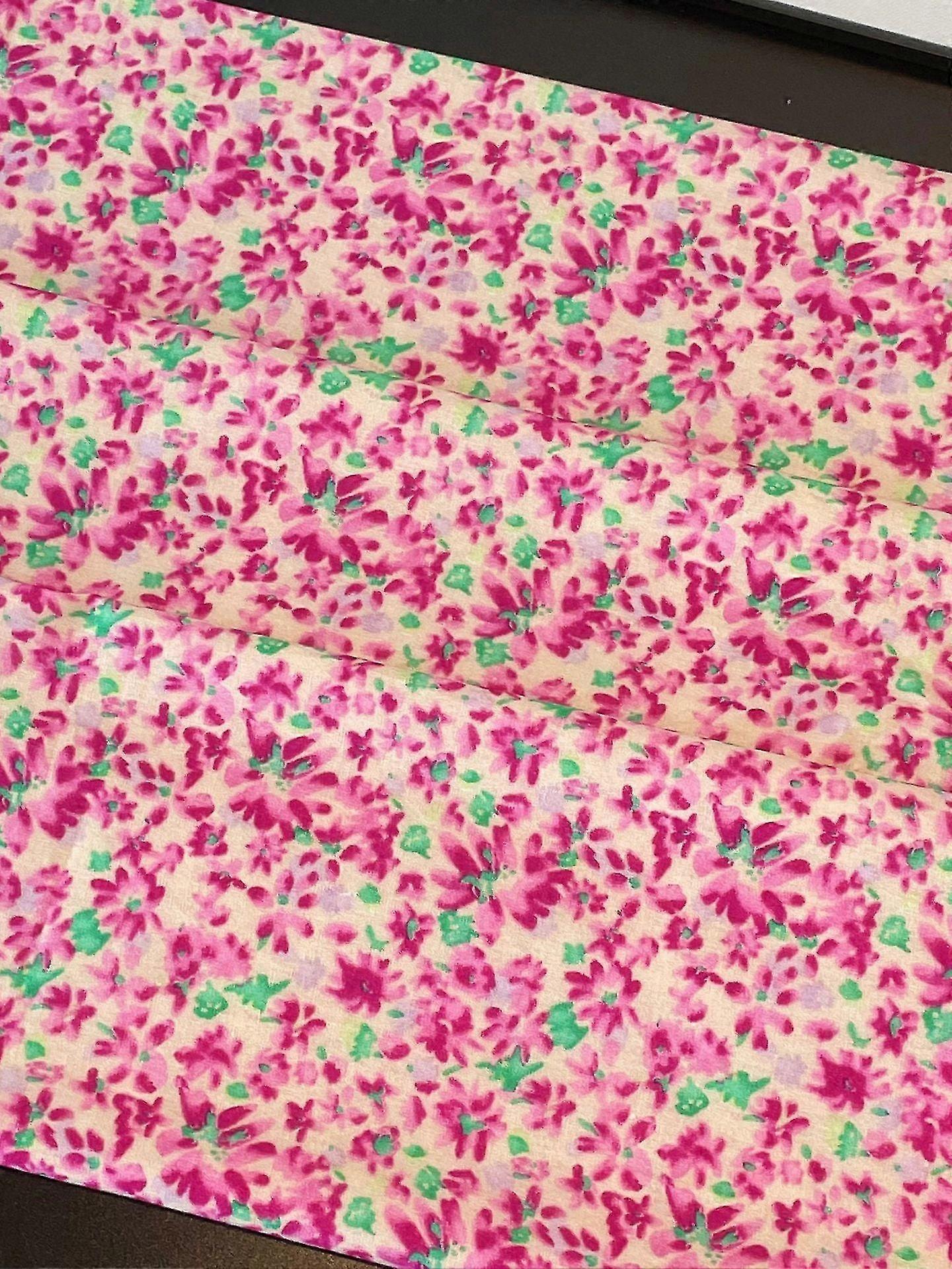 Diy Cotton Spring And Summer Pastoral Style Printing Floral Fabric