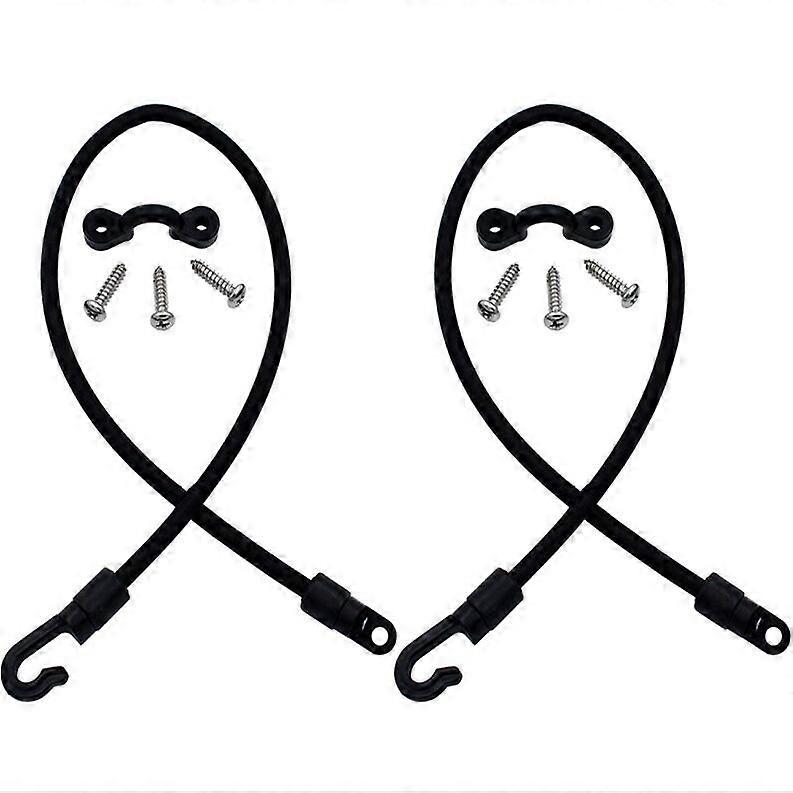 Dww-2 cordes extensibles avec visCrochets pour cordes extensiblesSet de boucles de fixationAccessoires de kayakCorde extensible de 18 pouces 6MM