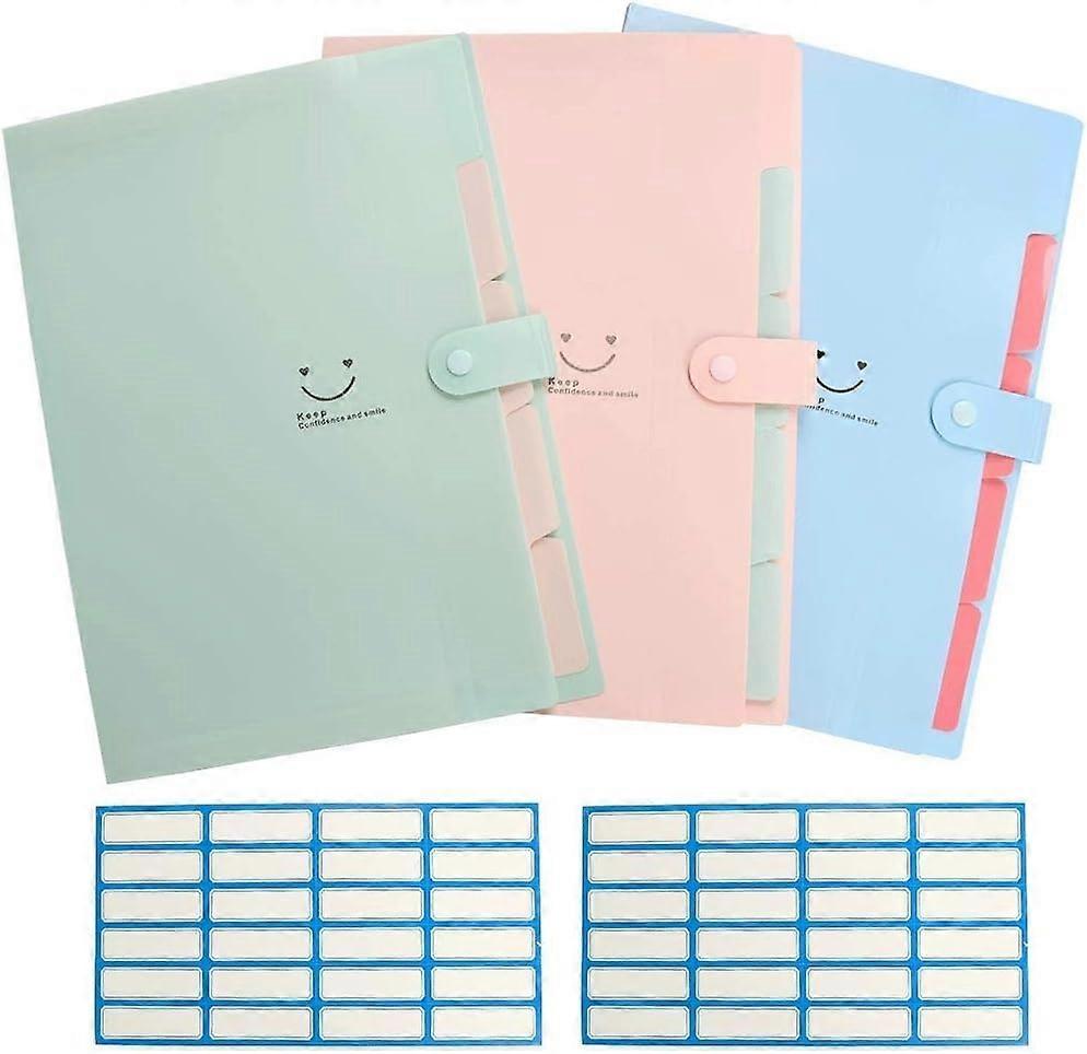 2025 Suitable 3Packs Expanding File Folders Accordion Document Organiser , Expanding File Organiser A4 Folder Expa