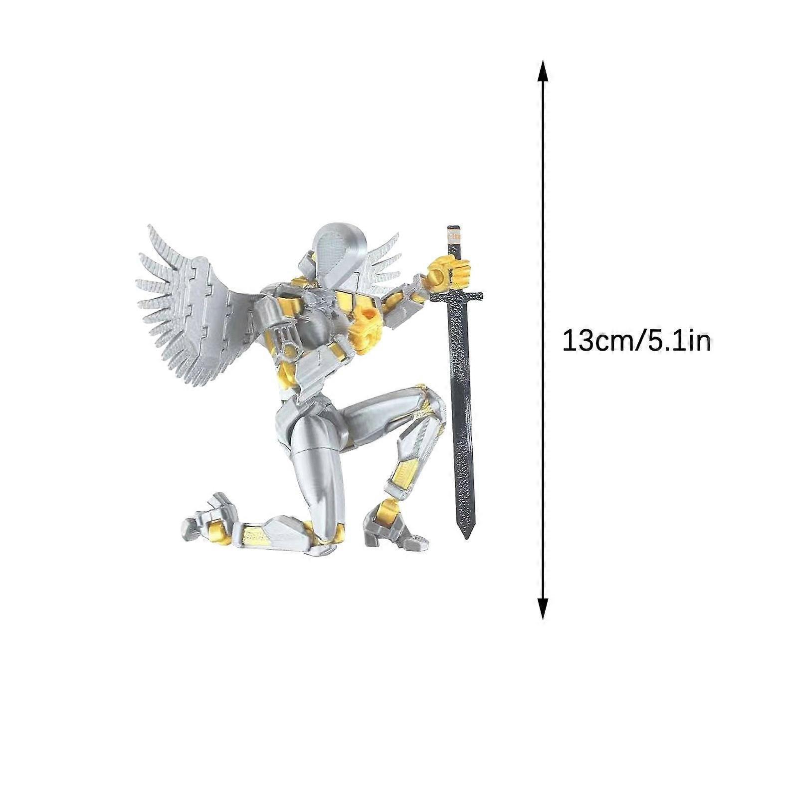 Action Figure Action Figure Printed Movable 13 Articulated Robot Dummy Action Figures Valentines Gifts For Him