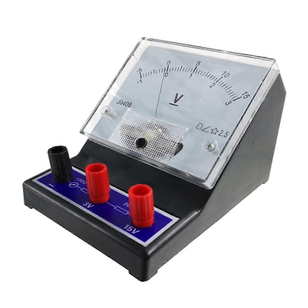 DC -1-0-3V / -5-0-15V Analog Volt Gerilim Panel Ölçer Voltmetre Ölçer