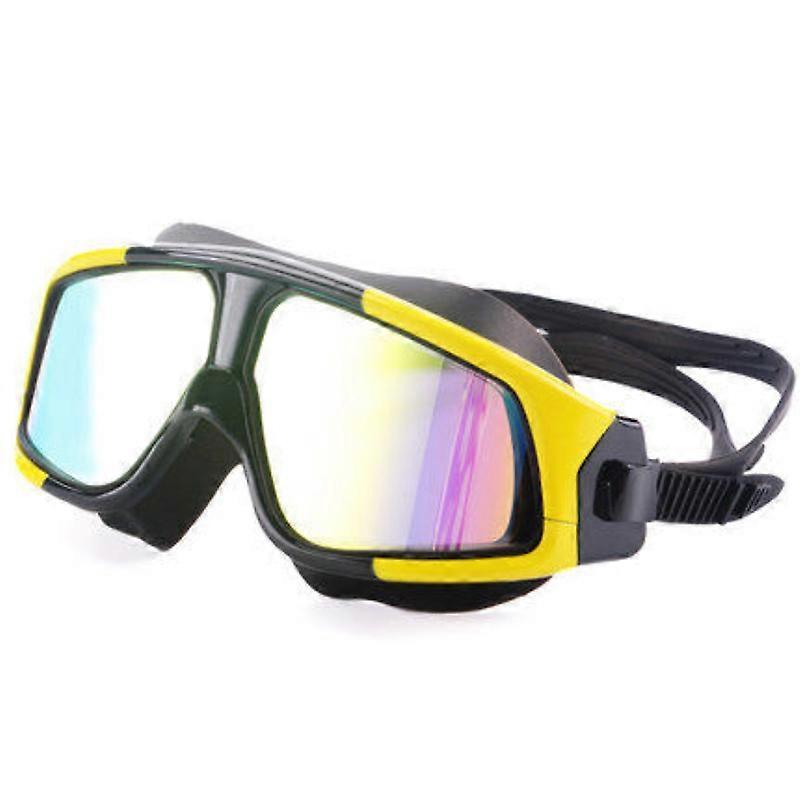 CEOI GWOK Snorkeling Diving Goggles Colorful Coating HD Tempered Glass Diving Mask Anti-fog Googles for Swimming (Adults)