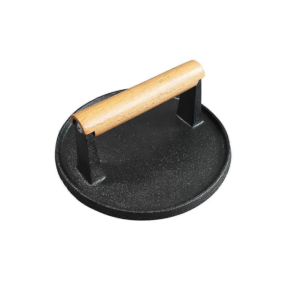 Smash Press - Heavy Duty Hamburger Press W/heat Resistant Handle - Cast Iron Grill Press, Bacon Pre Tw