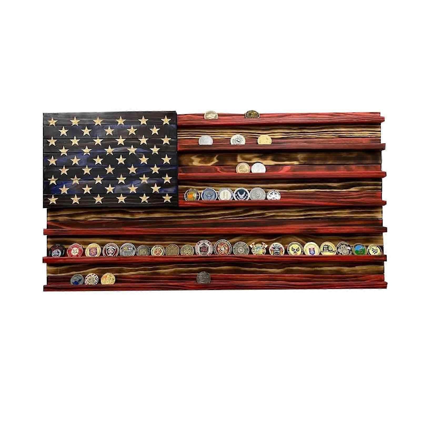 Handmade Flag Challenge Display Commemorative Display Stand Desktop Display Stand,Brand New