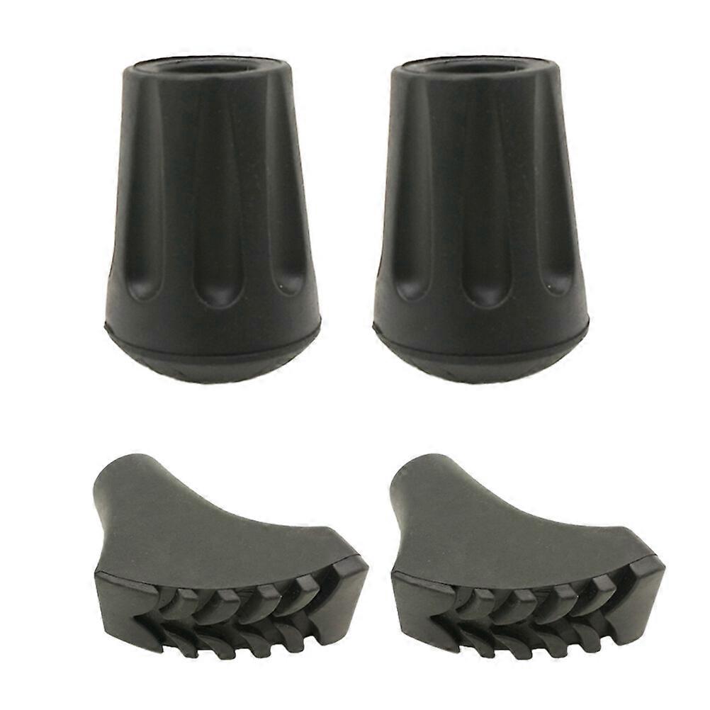 4 Pcs Walking Stick Rubber Tips Rubber Trekking Pole Tips Trekking Pole Tips Walking Stick Tips